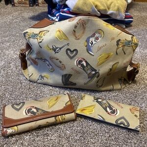 Rodeo Western Print Hobo bag with matching wallet and checkbook cover